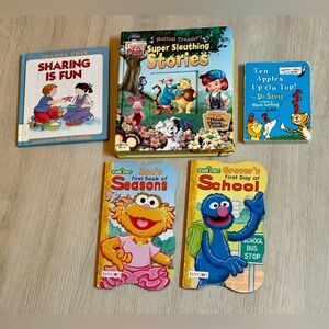 Children’s Book Bundle - Disney, Dr. Seuss, Sesame Street - 5 Books for Kids